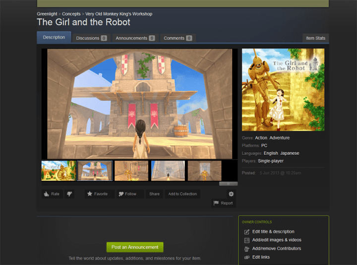 The Girl and the Robot on Steam